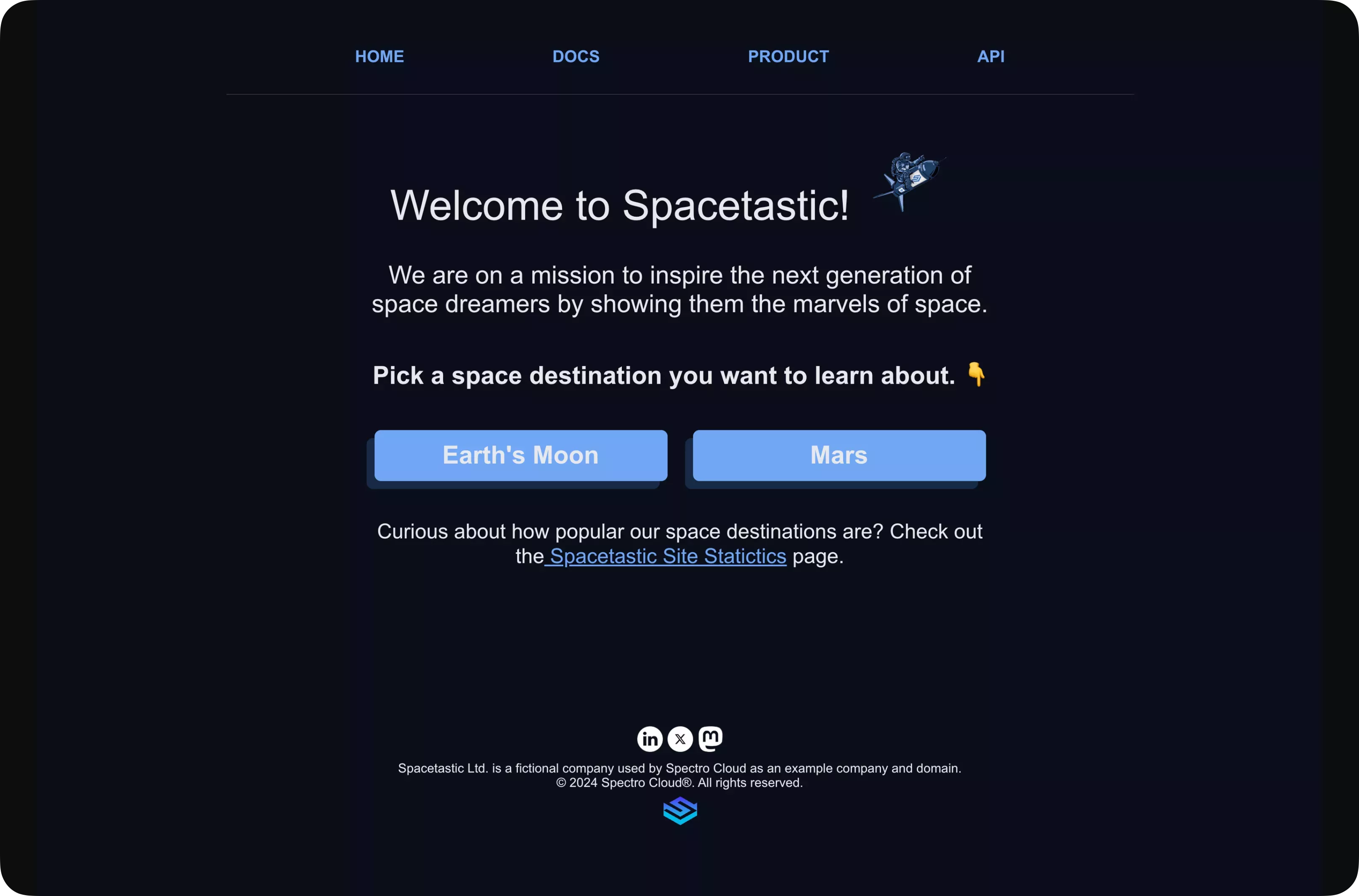 Image that shows the cluster overview of the Hello Universe Frontend Cluster